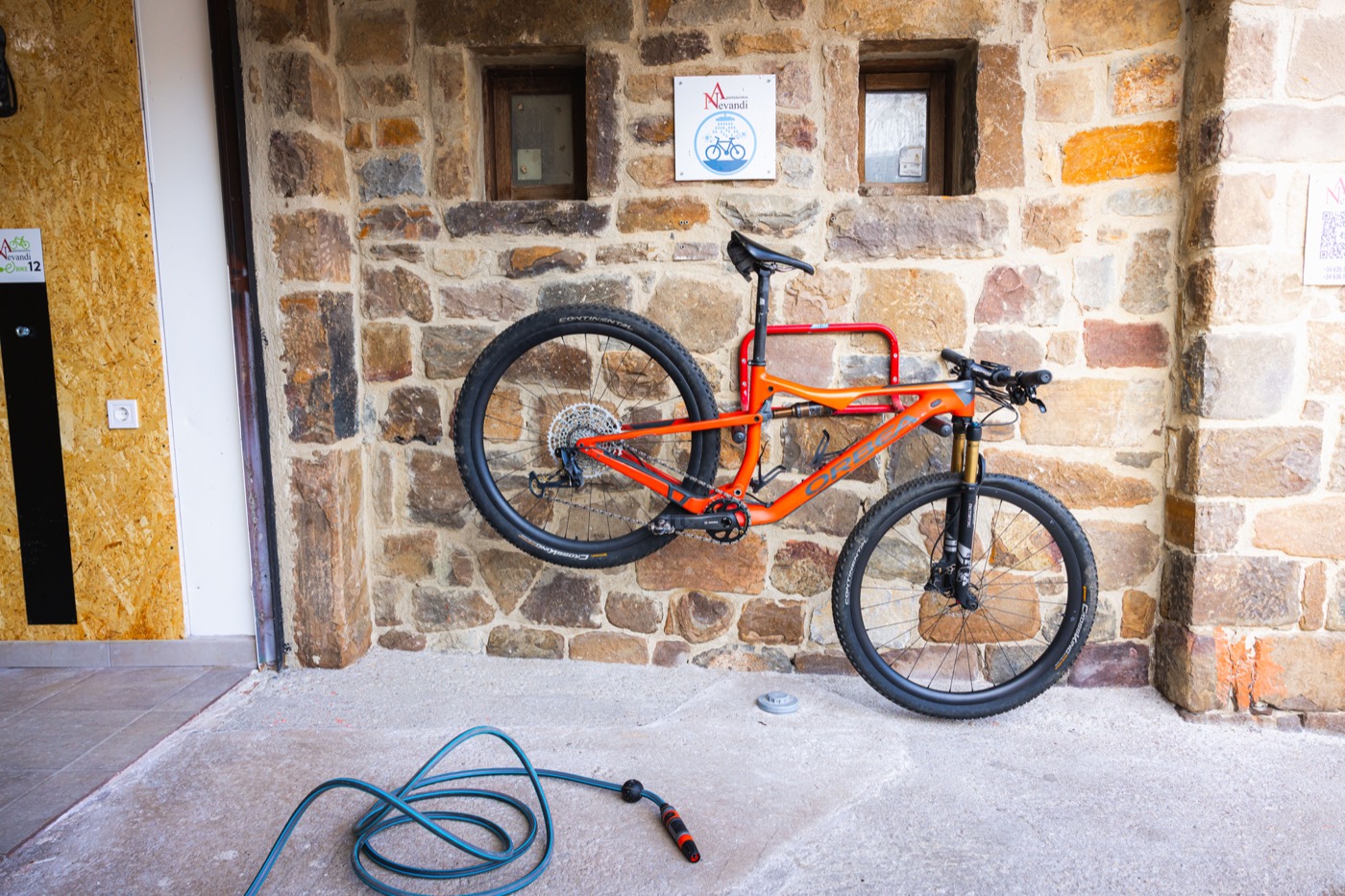 Zona de lavado de bicicletas
